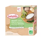 Babybio Brassé Kiwi, banán a kokosové mléko 4x85 g