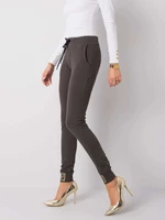 Dark khaki sweatpants with patch