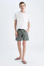 DEFACTO Regular Fit Minimal Patterned Short Swim Shorts