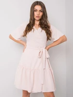 Light pink dress with tie
