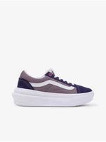 Purple Women's Platform Sneakers with Leather Details VANS UA Ol - Women Purple Women's Platform Sneakers with Leather Details VANS UA Ol - Women