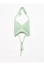 Dilvin 1011 Tie Back Knitwear Bustier-mint