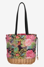 Knitted Basket Bag NOBO Beige