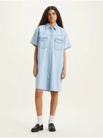 Levi&#39;s Light Blue Denim Shirt Dress Levi&#39;s® Elowen Western - Women