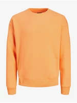 Orange Mens Basic Sweatshirt Jack & Jones Star - Men