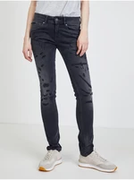 Dark grey women's slim fit jeans Pepe Jeans
