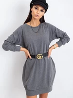 Dark gray cotton dress