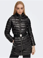 Black Women's Winter Quilted Jacket ONLY Scarlett - Women