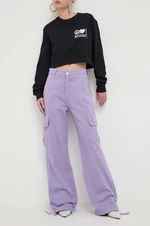 Rifle Moschino Jeans dámske, fialová farba