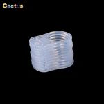 10Pcs/lot Clear Color Silicone Baby Infant Born Mam Pacifier Adapter Rings Dummy Clip Adapter Chain Pacifier Holder