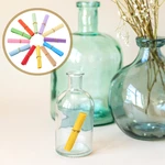 100 Pcs Ornaments Paper Scroll Decorations Lucky Bottle Scrolls Colored Decorative