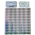 300/600pcs 2.5x1.5cm Security Seal Tamper Proof Stickers Holographic Warranty Void Laser Label with Serial Number Adhesive label
