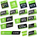 Best-Selling Graphics Card Sticker RTX 2080Ti 2070 2060 TITAN VR GTX 1650 1660Ti Label