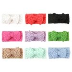 Cute Baby Mesh Bow Headbands Elastic Newborn Girls Hair Bands Head Wraps for Infant Toddler Hair Kids Girls Headwear Accessories