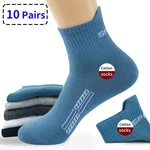 10 Pairs Soft High Quality Lot Men Socks Casual Breathable Long Socks Cotton Socks Run Sports Socks Socks Men Large size38-45