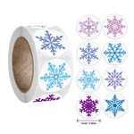 50-500pcs Christmas stickers Cartoon snowflake pattern stickers Christmas Decorations for Home New Year