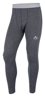 Husky Merea M XL, dark grey/light grey Merino termoprádlo kalhoty