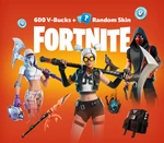 Fortnite - 600 V-Bucks + Random Skin US XBOX One / Xbox Series X|S CD Key