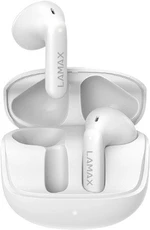 LAMAX Tones1 bezdrátová sluchátka, bílá