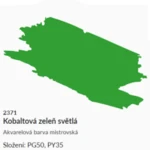 Akvarelová barva Umton 2,6ml – 2371 zeleň kobaltová světlá