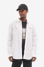 Bavlnená košeľa A-COLD-WALL* Bracket Logo T-Shirt ACWMSH069-WHITE, biela farba