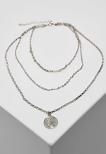 Amulet Layering Necklace - Silver Color