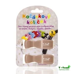 Kočárkový kolíček, 2ks, béžová