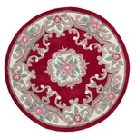 Ručně všívaný kusový koberec Lotus premium Red kruh-120x120 (průměr) kruh