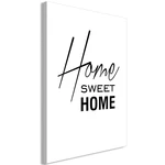 Obraz - Black and White: Home Sweet Home (1 Part) Vertical