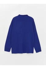 LC Waikiki Half Turtleneck Women's Knitwear Sweater with Straight Long Sleeves Oversize