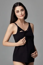 Dagi Women's Black Postpartum Nursing Vest