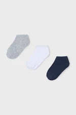 Detské ponožky Mayoral 3-pak tmavomodrá farba