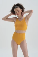 Dagi Yellow Halterneck Bikini Top