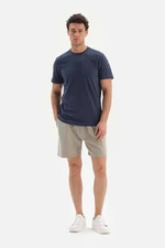 Dagi Beige Flamed 3 Thread Knitted Shorts