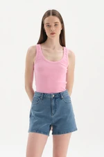 Dagi Pink Thick Straps Underwear Singlet.