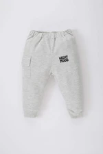 DEFACTO Regular Fit Slogan Elastic Band Pants