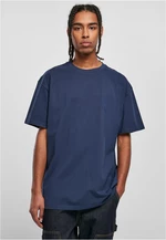 Heavy oversized T-shirt dark blue color