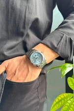 Polo Air Men's Wristwatch with Calendar Silver-blue Color