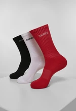 SKRRT. 3-Pack Socks Red/White/Black