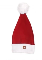 Z&amp;Z Vánoční pletená čepice Baby Santa, červená, vel. 98-104 (2-4r)