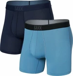 SAXX Quest 2-Pack Boxer Brief Maritime/Slate M Fitness spodní prádlo