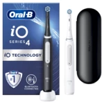 Oral-B iO Series 4 Matt Black+Quite White Duo Pack elektrický zubní kartáček 2 ks