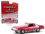 1976 Ford Gran Torino Red with White Stripe (Dirty Version) "Starsky and Hutch" (1975-1979) TV Series "Hollywood Special Edition" 1/64 Diecast Model
