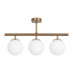 Lampa wisząca w kolorze brązu ze szklanym kloszem Atmaca – Opviq lights
