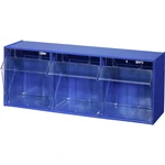Allit 464410 skladové oddelenie so sklopnými krabicami VarioPlus ProFlip 3  (š x v x h) 600 x 240 x 200 mm modrá, priehľ