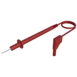 SKS Hirschmann PL 2700 S W r merací kábel [skúšacia špička - 4 mm zástrčka] 1.00 m červená 1 ks
