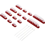 TRU COMPONENTS WCM-SET-TT držiak káblu samolepiaci 1386629-1    priehľadná 19 ks