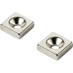 TRU COMPONENTS W10L10T3-M3 permanentný magnet pravouhlý (d x š x v) 10 x 10 x 3 mm N35   Max. pracovná teplota: 80 °C