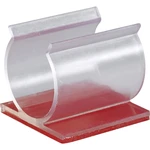 TRU COMPONENTS 93014c471a úchytka samolepiaci 1386637 Priemer káblového zväzku (rozsah) 19.10 mm (max)   priehľadná 1 ks