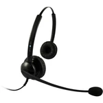 plusonic 5512-5.2P telefónne headset QD (Quick Disconnect) káblový na ušiach čierna